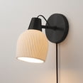 thumbnail image 5 of Petaluma Bone Porcelain Wall Sconce - Matte Black, 5 of 9
