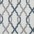 thumbnail image 5 of VCNY Home Caldwell 2-Piece Blue Trellis Light-Filtering Polyester Window Curtain Set, 38" x 96", 5 of 5