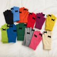 thumbnail image 2 of Guantes de punto decorados con lazos para mujer, guantes cálidos de Cachemira para invierno, manoplas con pantalla táctil para dedos expuestos, guantes para ciclismo y esquí al aire libre, 2 of 5