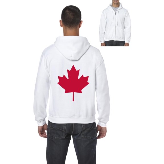 IWPF - Men's Sweatshirt Full-Zip Pullover - Canada Leaf