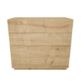thumbnail image 5 of Lines 35''x 32'' 4 Wood -Drawer Dresser, Chest, Modern 4 Drawer Dresser, Bedroom Chest for Kids Room, Bathroom, Closet, Entryway, Hallway Natural Oak Finish, 5 of 6