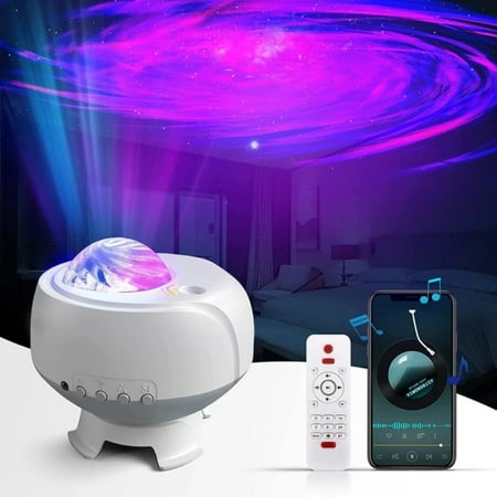

LCACAJZ Aurora Starry Projector Night Light Projector Bluetooth Music Projector LED Lamp Bedroom Room Decor Gifts