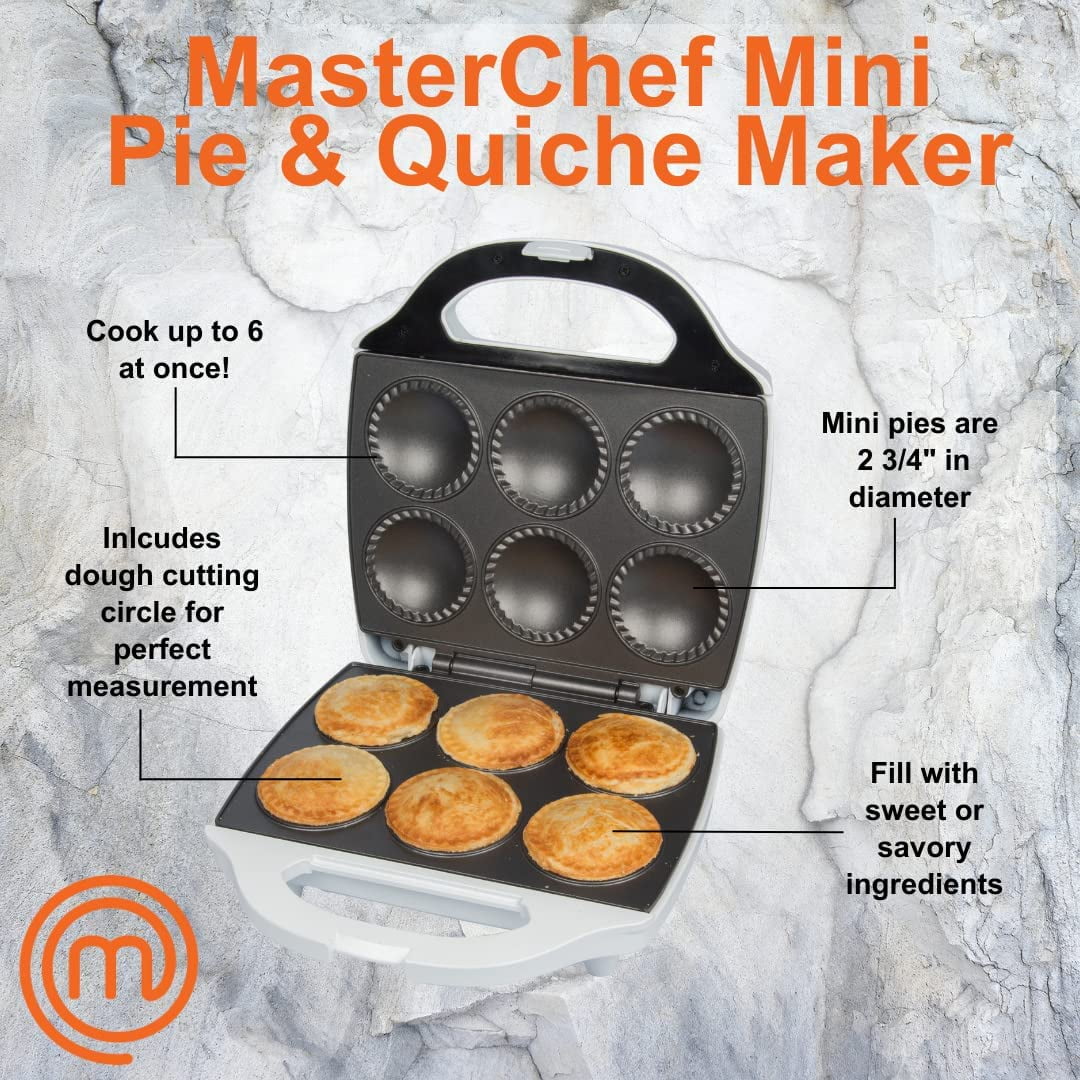 MasterChef Mini Pie and Quiche Maker Non stick Cooker for 6 Small Pies and Quiches Includes Dough Cutting Circle in Nepal at NPR 8472 Rating 5
