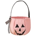 thumbnail image 4 of Halloween Pumpkin Bucket For Adults, Foldable Halloween Candy Baskets With Embroidery, Pumpkin Bucket Candies Basket With Handle For Halloween Party Decorations,1Pcs, 4 of 7