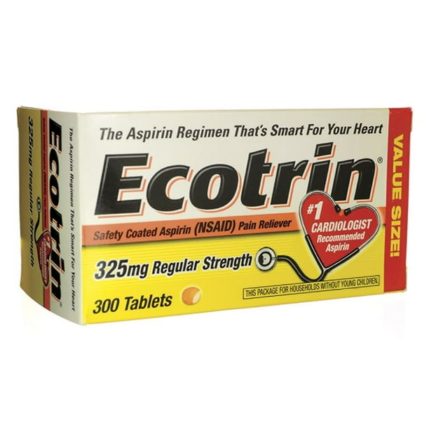Ecotrin Regular Strength Aspirin 325 mg 300 Tabs