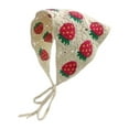 thumbnail image 1 of Accesorios para el cabello de pandana de crochet de crochet, decoración de peinado linda, corbata diadema anudado Fresas beige, 1 of 8