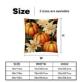thumbnail image 5 of Thanksgiving Pumpkin Throw Pillow Covers - Set of 2 - Unique Patterns, 16x16, 18x18, 20x20 Inches - Bed Pillow Decor for Home for All Occasions, 5 of 6