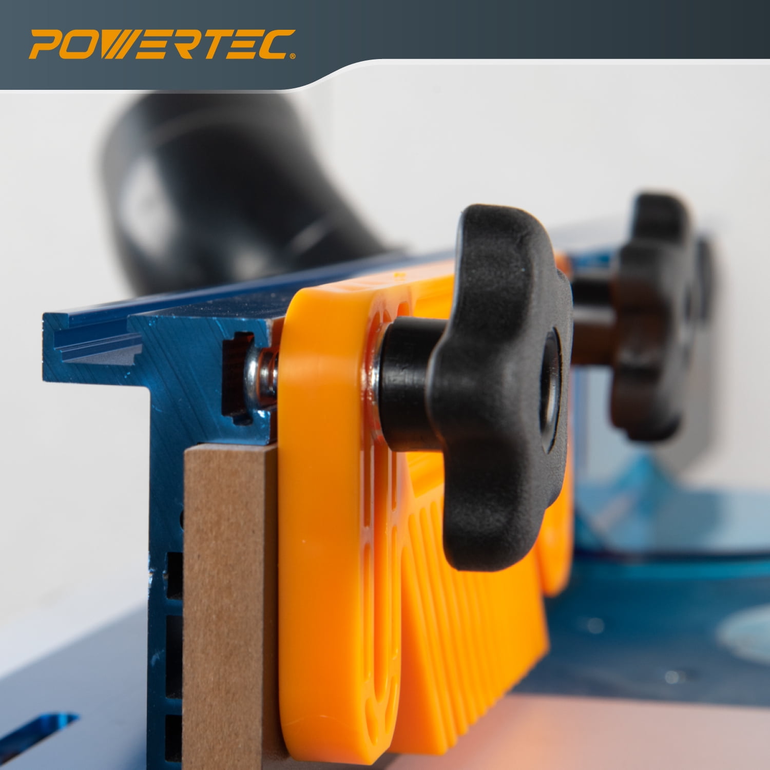 POWERTEC 4PK Featherboards for Table Saw, Router Table, Router Fence and Band Saw. Woodworking Tools & Accessories To Reduce Kickback and Increase Safety, 72027