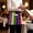 Purple, variant on Mexican Style Waitress Apron with 3 Pockets, Colorful Mexico Stripes Purple Green Server Aprons Waterproof Kitchen Restaurant Half Waist Apron for Men Women