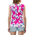 thumbnail image 4 of GIPQJK Tank Top for Women V Neck Hawaii Beach Vacation Sleeveless Shirts Casual Loose Trendy Cute Tops,Purple 2XL, 4 of 4