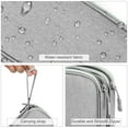 thumbnail image 5 of Miroddi Travel Cable Organizer, Double Layerd Electronics Organizer Waterproof Cable Storage Bag with Zipper, 5 of 8