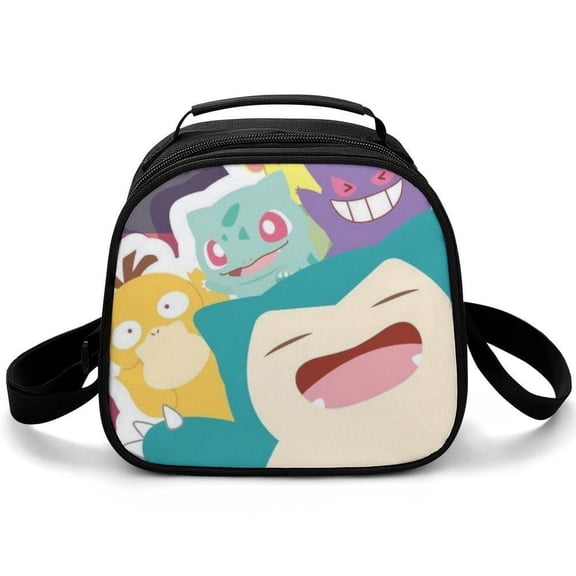 Poke-mon Cartoon Lunch Bags Are Suitable For Work Travel And Outdoor Activities One size