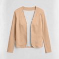 thumbnail image 5 of IUYRTFE Women's Open Front Cardigan Long Sleeve Solid Color Casual Blazer Lightweight Top, 5 of 5