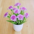 thumbnail image 5 of FENGGHAO Mothers Day Artificial Carnation Bouquet Potted Plant Realistic Silk Flowers UV Resistant Bendable Stems Home Decor Wedding Centerpiece, 5 of 7