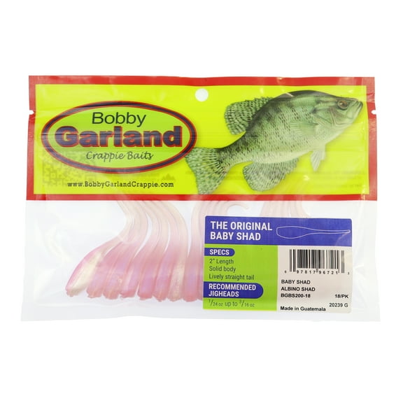 Bobby Garland Baby Shad - 2 IN - 18 Pack - Albino Shad