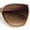 Beige - Brown, variant on Womens Collasible Folding Oversized Cat Eye Plastic Sunglasses Beige - Brown