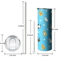 thumbnail image 5 of Cat Tumbler Cat Gifts For Cat Lovers Cat Mug Cute Coffee Tumbler Blue Tumbler 20 Oz Vacuum Insulated Stainless Steel Bottle Travel Mug Coffee Cup Water Wine Gifts to Daughter Friend Mom, 5 of 6