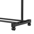 thumbnail image 4 of Mr IRONSTONE Extendable Clothes Rack, Adjustable Rolling Garment Rack with Lockable Wheels, Tool-Free Assembly Hanging Rod for Laundry, Chrome White, 4 of 8