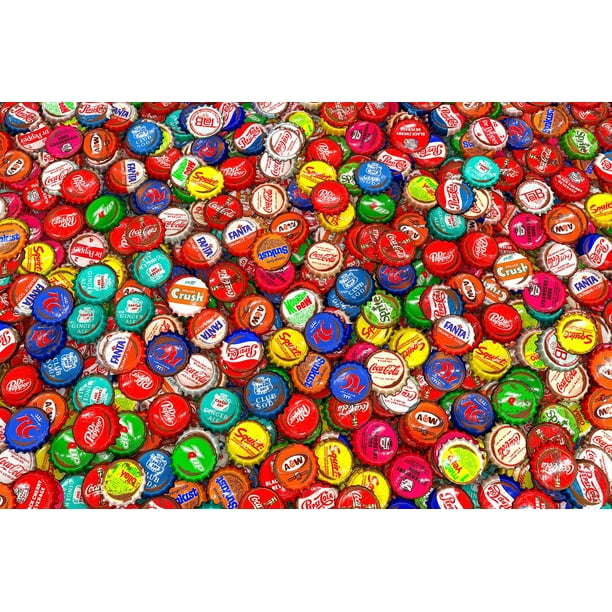 Jigsaw Puzzle Toynk Got Caps? Tapa de botella de refresco, 1000 piezas