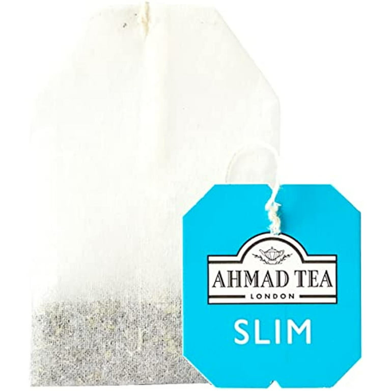 Ahmad Tea Green Tea, Lemon, Mate, & Matcha Slim Natural Benefits Teabags,  20 Ct (Pack Of 6) - Caffeinated & Sugar-Free