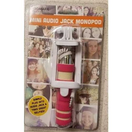 Promark Mini Audio Jack Monopod Selfie Stick Pink