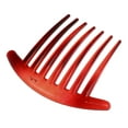 thumbnail image 5 of Unique Bargains 2 Pcs French Twist 7 Teeth Comb Teeth Hair Combs Clip Comb 4.1" Resin Red, 5 of 7