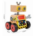 thumbnail image 3 of Wooden Robot Kit Under $5! Yannianjz Wooden Robot Building Kit, Educational Toy with Gears and Motors, DIY Assembly Project forKids, Creative Engineering Toy for Ages 8+, 5-in-1 Model Set, 3 of 9