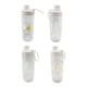 thumbnail image 4 of Botellas de Agua Wosthever Plástico Transparente 600ml Con Pajita Margaritas, 4 of 6