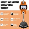 thumbnail image 5 of Digital Hanging Scale 300Kg Mini Crane Scale With Hooks For Farm, Hunting, Fishing ,Multiple Functions, 5 of 5