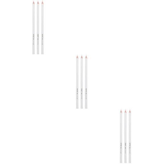 FONDOTIN White Pencils Assorted Color 3 Pieces For Students Artists