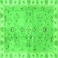 thumbnail image 1 of Ahgly Company Indoor Square Oriental Green Traditional Area Rugs, 7' Square, 1 of 4