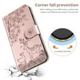 thumbnail image 5 of TOP SHE Case For iPhone 12 Pro / 12 6.1",Sika Deer Flip Synthetic Leather TPU Case Cover with Elegant Wallet Lanyard Anti-Scratch Shockproof Bumper Case,Rosegold, 5 of 7