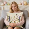 thumbnail image 6 of huayou Pleasant Throw Pillowcase with Flower Pattern, Soft Comfortable Elegant Pillow Cover, for Garden, Backyard, Living Room, Bedroom, Office, 6 of 6