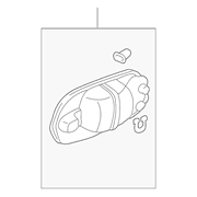 Genuine OE Honda Handle, Outside - 72140-S0X-A11ZB
