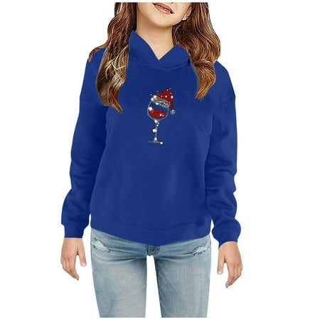 

GERsome Toddler Boys Girls Christmas Sweatshirts Hoodies Santa Claus Pullover Tops Kids Hooded Sweaters Xmas Outerwear