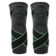 thumbnail image 1 of Protector de rótula protectora deportiva, rótula para deportes al aire libre que mantiene el calor para baloncesto-verde M, 1 of 8