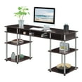 thumbnail image 2 of Convenience Concepts Designs2Go No Tools 60" Deluxe Student Desk with Shelves, Espresso, All Ages, 2 of 6