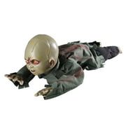 Yescom Halloween Crawling Baby Zombie Creeping Prop Scary Ghost Baby Doll Haunted Home Decor Sound Sensor Flashing Eyes 2026