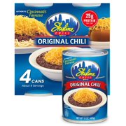 Skyline Chili Canned Chili - 15 oz Cans (4-Pack) Authentic Ground Beef Cincinnati Chili with No Beans High-Protein Chili Dog Sauce Hot Dog Chili Coney Sauce Ready to Heat