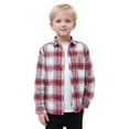 thumbnail image 2 of XinLfly Toddler Baby Boys Plaid Flannel Cardigan Long Sleeve Button Down Shirts with Pocket Jacket Shirt Winter Fall Tops Clothes,18-24M, 2 of 8