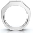 thumbnail image 3 of Pompeii 1/2Ct Men's Diamond High Polished Wedding Ring Lab Grown Anniversary Band, 3 of 7