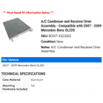 thumbnail image 2 of A/C Condenser and Receiver Drier Assembly - Compatible with 2007 - 2009 Mercedes-Benz GL320 2008, 2 of 2