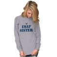thumbnail image 4 of US Air Force USAF Sister Proud Sis Women's Long Sleeve T Shirt Brisco Brands X, 4 of 6