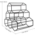 thumbnail image 2 of unbranded Red Wine Rack Hexagonal Honeycomb Metal Stand Freestanding Black Wine Bottle Holder for Home, 2 of 6