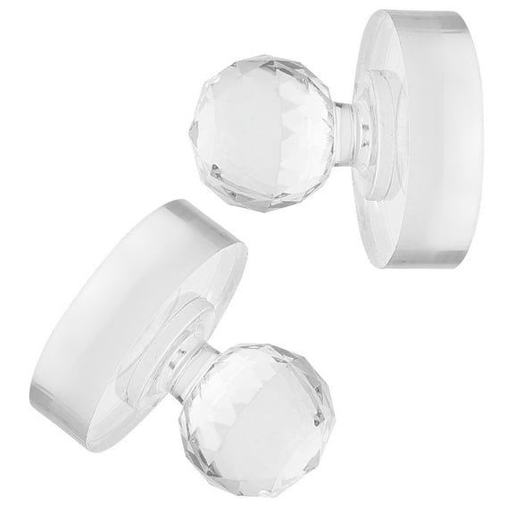 MLINS Acrylic Paint Grinding Muller Set for Artists with Fine Surface for Easy Mixing 2pcs Clear Small Pestle for DIY Craft