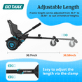 GOTRAX Hoverboard Kart Seat Attachment Accessory for 6.5" 8" 8.5" 10