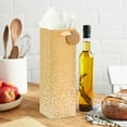 thumbnail image 2 of Hallmark Wine Gift Bag (Gold Sparkle), 2 of 7