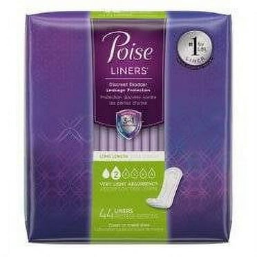 Bladder Control Pad Poiseâ® 8-1/2 Inch Length Light Absorbency Polyacrylate Core One Size Fits Most Adult Female Disposable(264/ca)