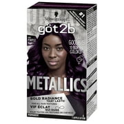 Got2b Metallics Permanent Hair Color, M64 Purple Night Charcoal