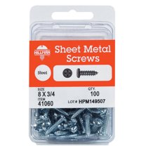 Hillman 8 Sizes x 3/4 in. L Phillips Pan Head Zinc-Plated Steel Sheet Metal Screws 100 pk